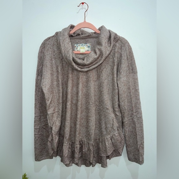 Maeve Anthropologie cowl neck frilly knit sweater - size small. - Picture 8 of 15